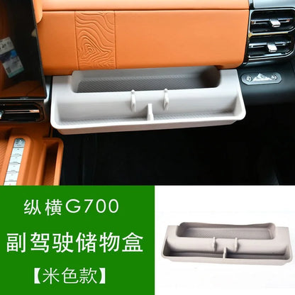 For Jetour G700 2026 Central Control Wireless Charging Silicone Pad Dustproof Anti-slip Mat Center Console Storage Box