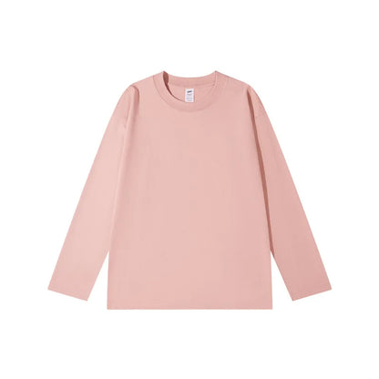 Spring Summer Tops T-shirt Women Solid Cotton Long Sleeve Bottoming Shirt Casual Korean Top Tees Harajuku Loose Basic Tshirt