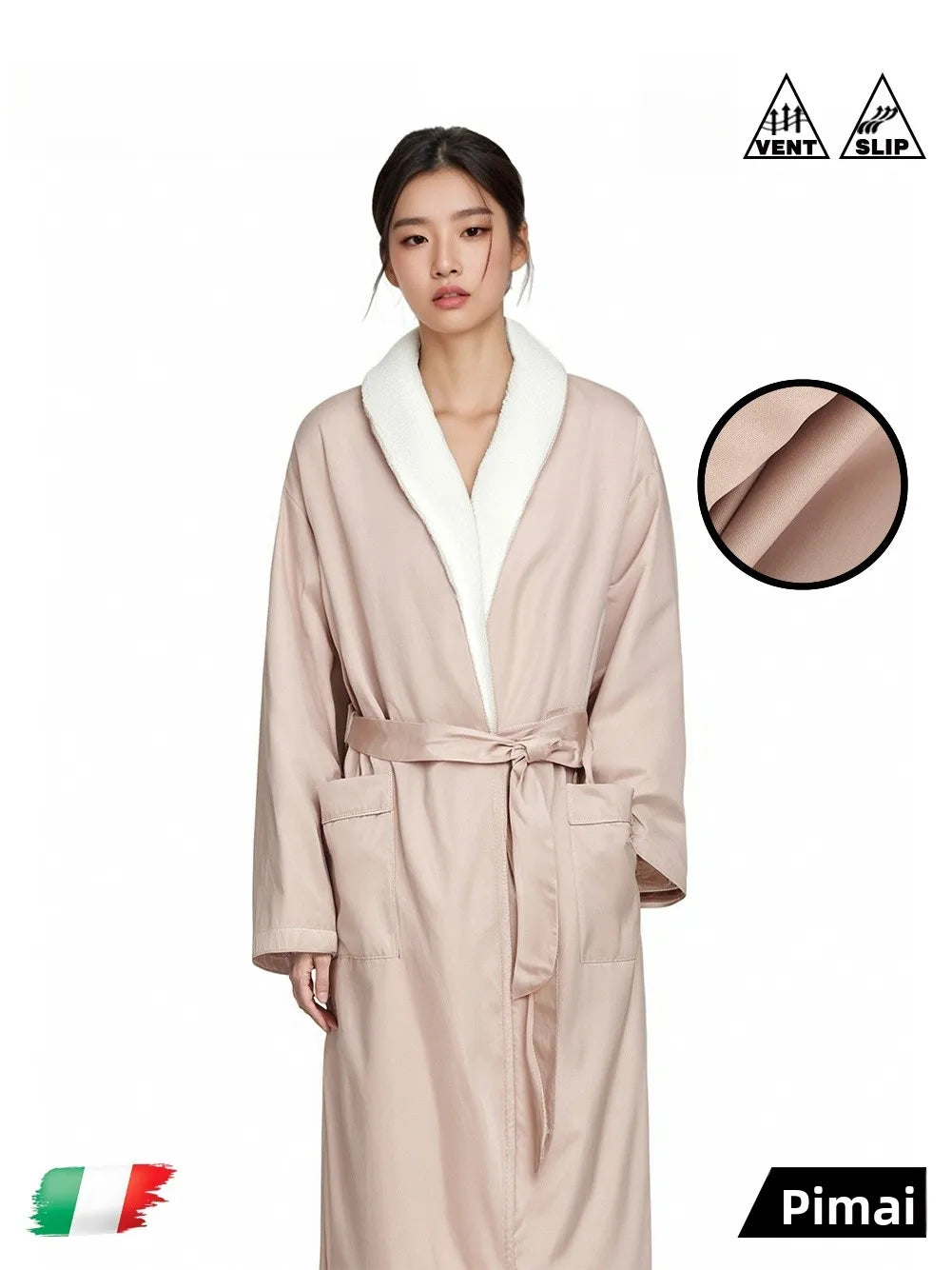 PinkBread Coral Fleece Thickened Warm Hooded Couples Sleep Robe Men's Bathrobe Luxury Home Clothes Winter Season Polyester Fiber