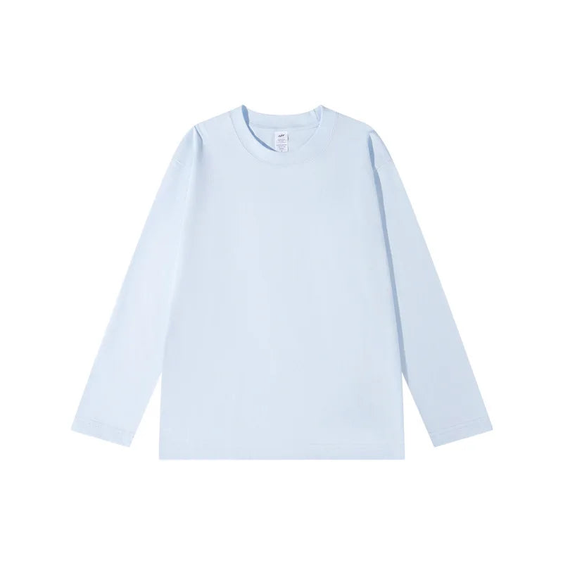 Spring Summer Tops T-shirt Women Solid Cotton Long Sleeve Bottoming Shirt Casual Korean Top Tees Harajuku Loose Basic Tshirt