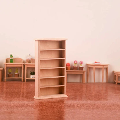 1:12 Dollhouse Miniature Bookcase Showcase Storage Cabinet Locker Display Cabinet Home Furniture Model Toy DollHouse Accessory