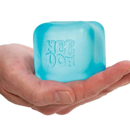 .Trending Nee Doh Jellyfish & Cube Squish Toy, Soft Jelly Squeeze Stress Relief Fidget Toy, Sensory NeeDoh for Kids & Adults