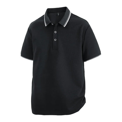 Oversized Men 7XL Polo Shirt 8XL 2026 Summer 95% Cotton Breathable Short Sleeve Collar Business Shirt Golf Man Top Clothes