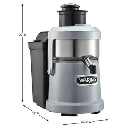 Commercial Products WJX80 120V 1.2HP HD PuEject Juice Extractor, Stainlsteel