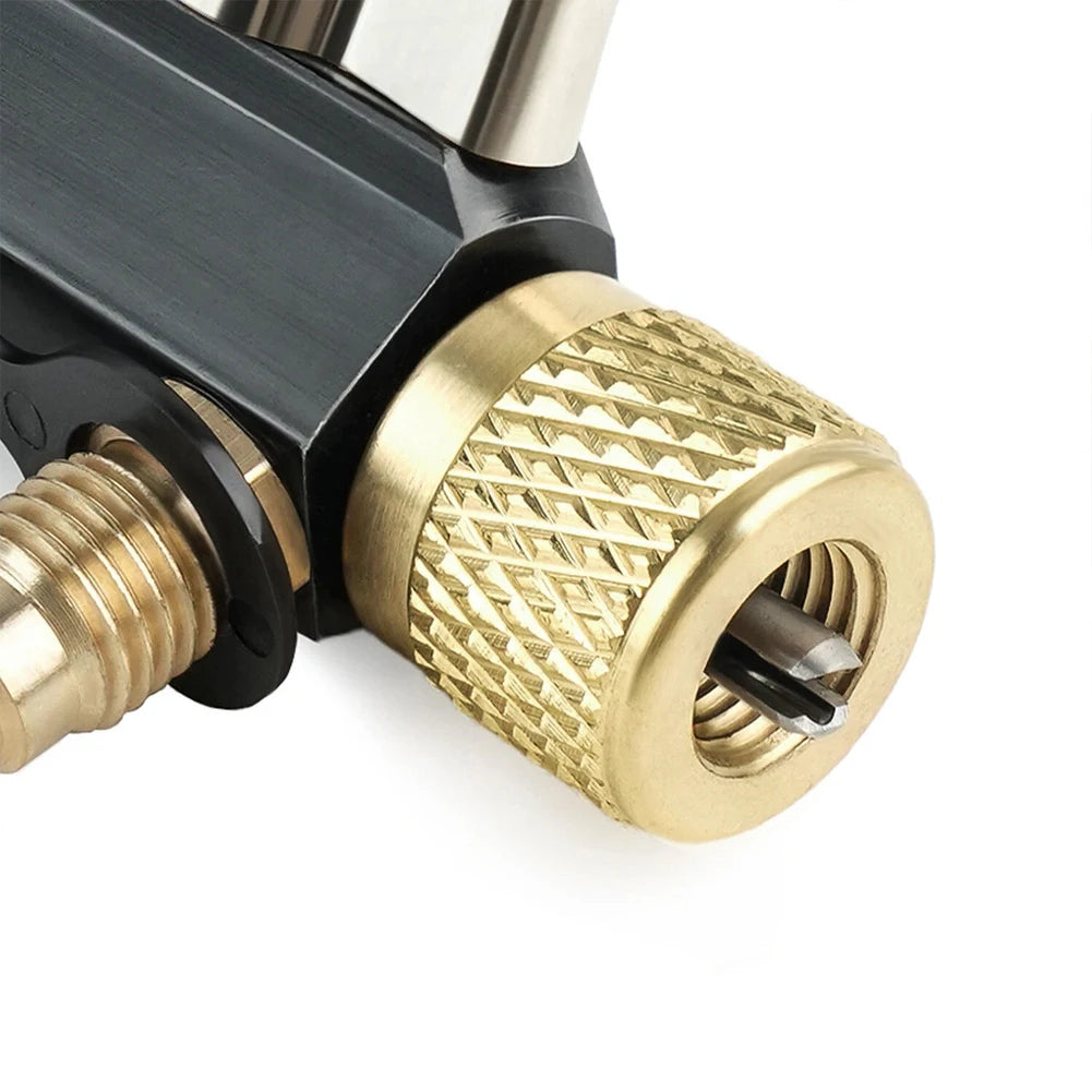 Car Vacuum-Rated Valve Core Removal Tool Black 1/4" X 5/16" Compatible With R410A  Quick Valve Core Remover Installer Tool