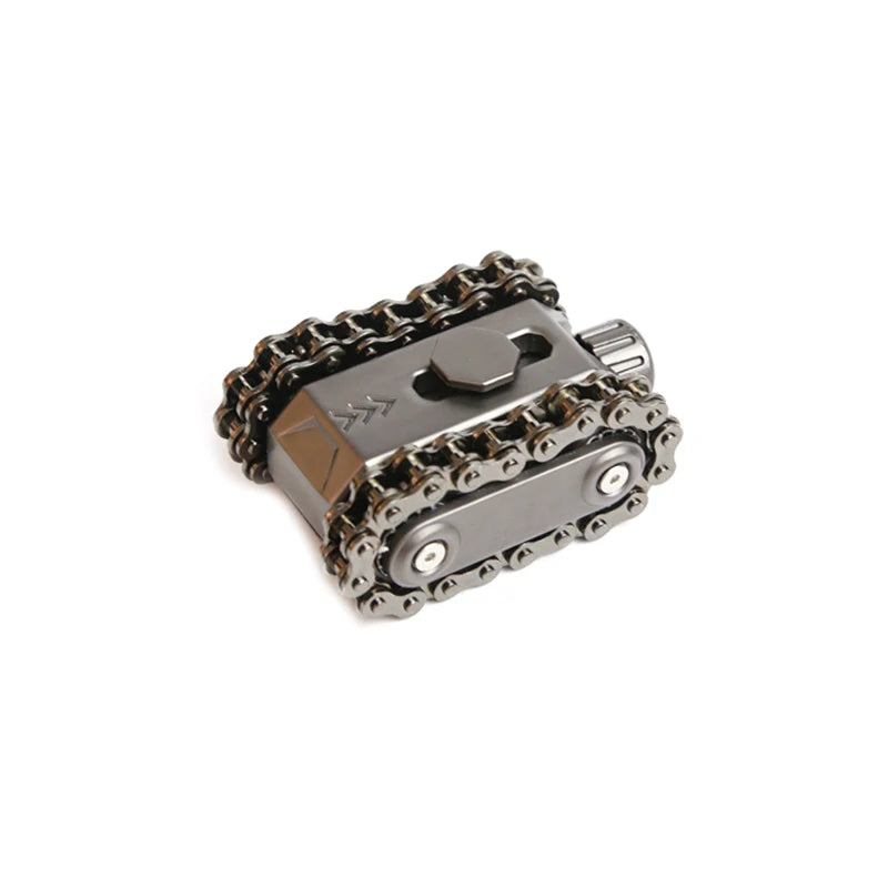 EDC Metal Tank Fingertip Spinner Chain Gear Toy Office Stress Relief Toys Office Stress Relie For Adult Children Giftf Toys