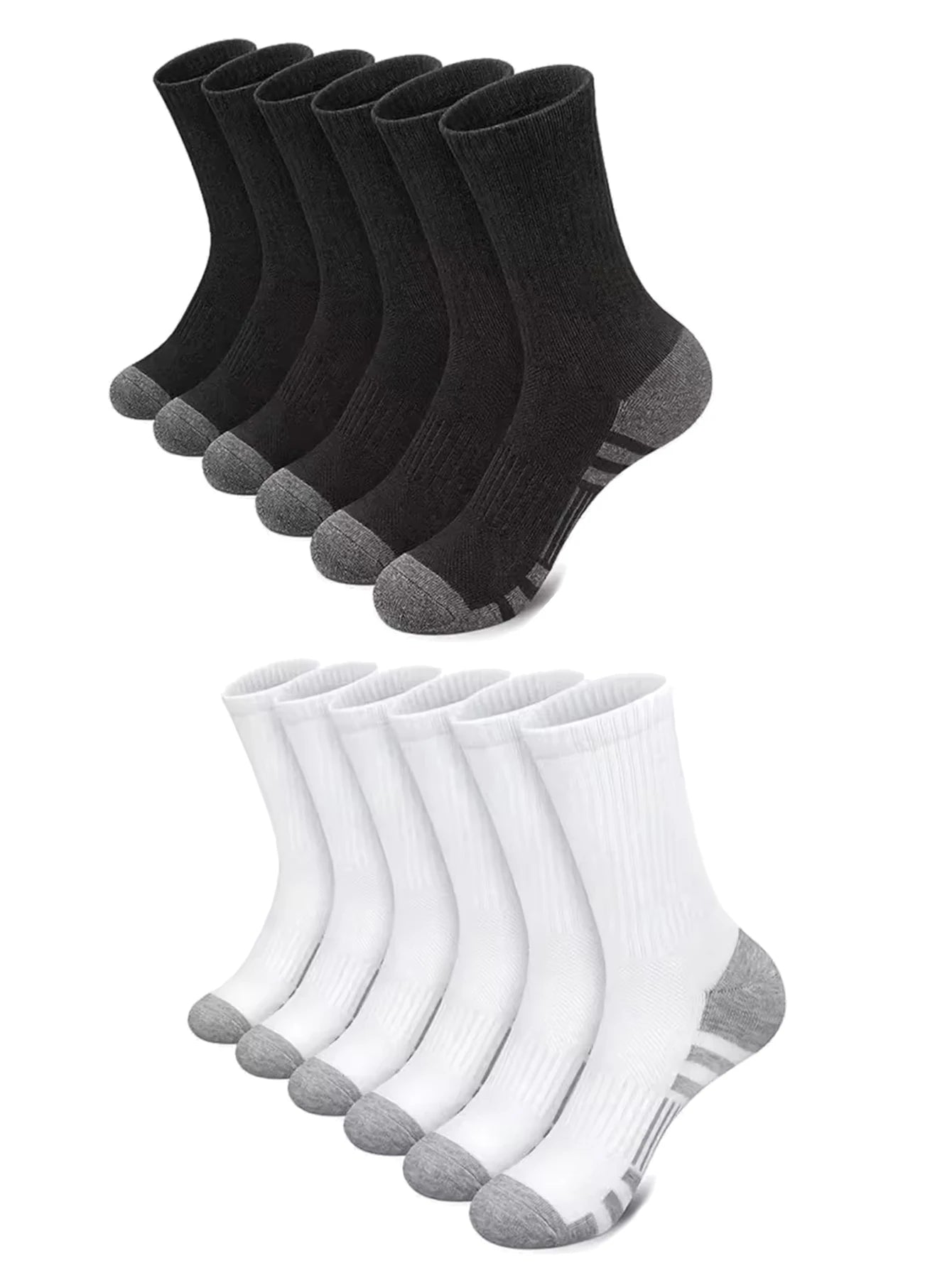 Men's Running Socks 10/30 Pairs Soft Comfortable Summer Sweat Wicking Breathable Basketball Sports Socks for Active Lifestyle
