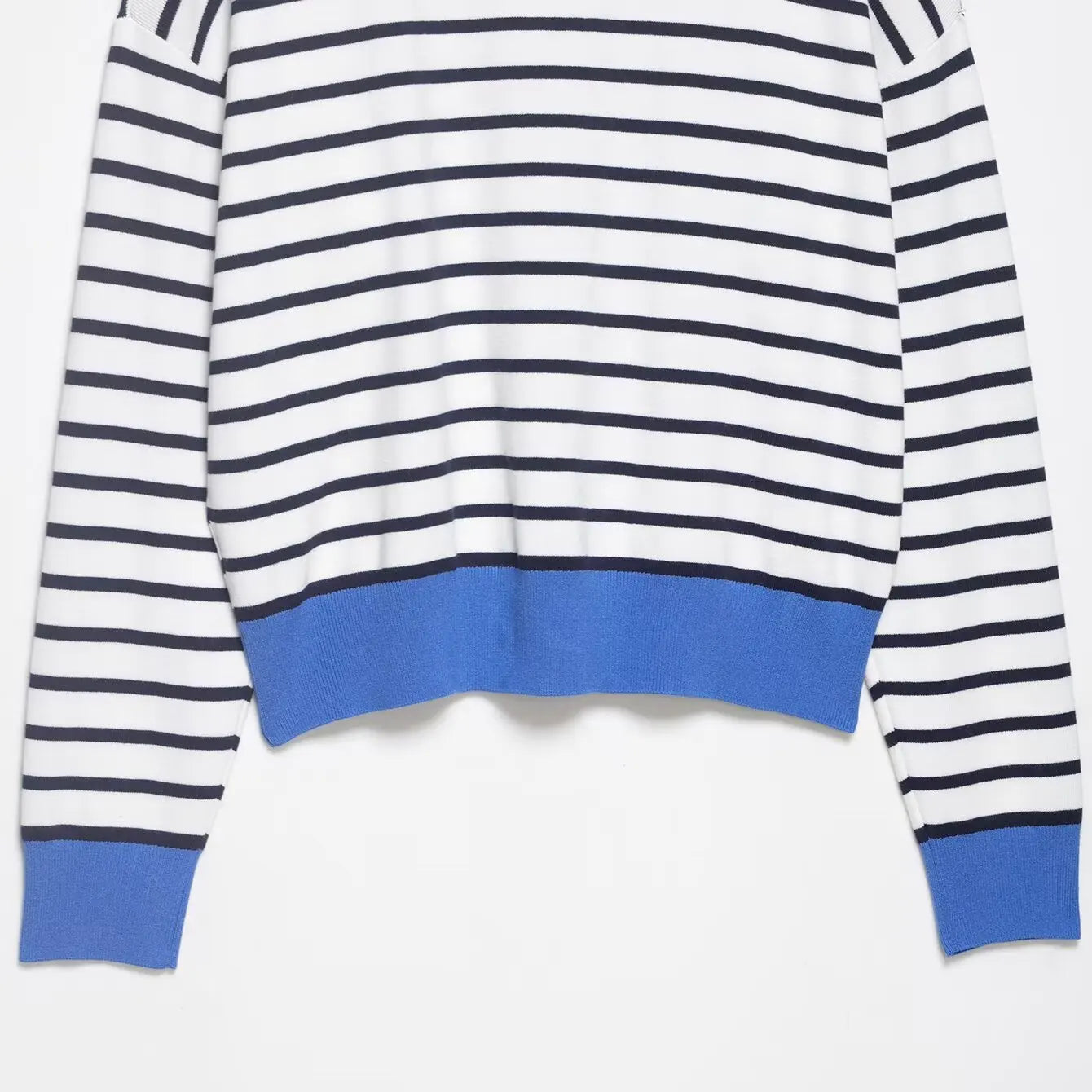 Spring New ZR Women's Knitted Stripe  Shirt Fashionable Versatile Design Casual Business Leisure Polyester Fiber Long Sleeve