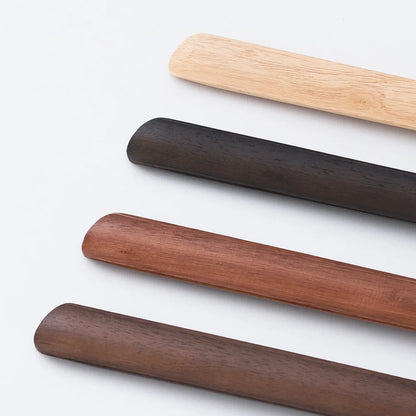 Premium Beech Wood 55cm Long Handle Shoe Horn - Magnetic Base No-Bend Shoe Helper for Elderly, Pregnant Women & Lazy Adults