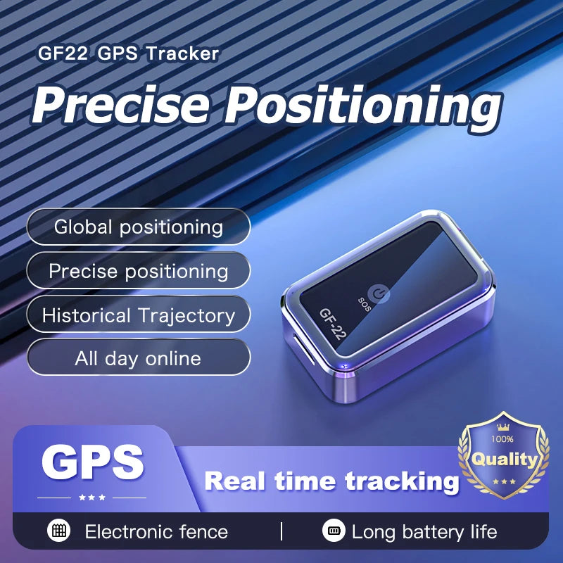GF22 Mini GPS Tracker Real-time GPS Tracking Device Magnetic Vehicle Locator Portable GPS Locator Anti-theft Alarm Position APP