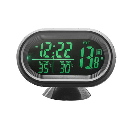 3 in 1 12/24V Car Volt Meter Auto Digital LED Car Voltmeter Thermometer Car Truck USB Charger Current Meter Volt Detector