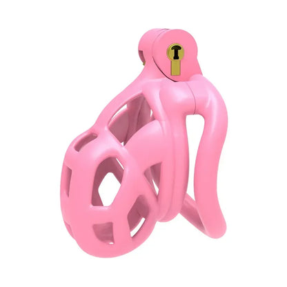Male Penis Lock Chastity Cage with Lock and 4 Rings Resin Virginity for Men Breathable Cock Ring Penis Fetish Restrain Sexy Toys