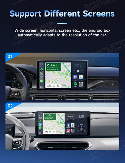 2026 New CarlinKit Android 13 CarPlay AI Box HDMI Wireless CarPlay Android Auto TV Video Box Qualcomm SDM660 8-Core Split Screen