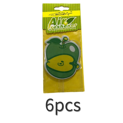 3-80pcs Car Air Freshener Natural scented tea paper Cone Hanging perfume vanilia fragrance Fruit car accessories interior