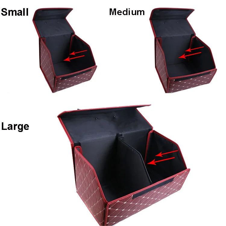 Multipurpose Collapsible Car Trunk Storage Organizer With Lid Portable Car Storage Bag Car Trunk Organizer