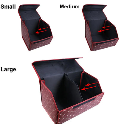 Multipurpose Collapsible Car Trunk Storage Organizer With Lid Portable Car Storage Bag Car Trunk Organizer
