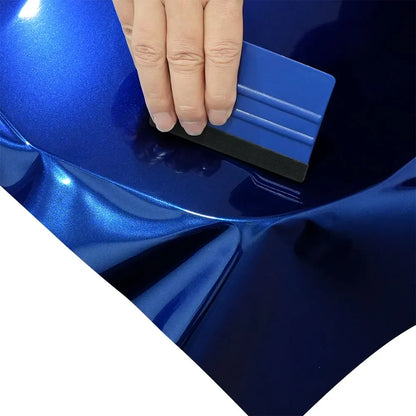 Gentian Blue Metallic Car Sticker Car Wrapping Film PET Sticker Bubble Free Auto Decals Car Accessories Exterior Decoration