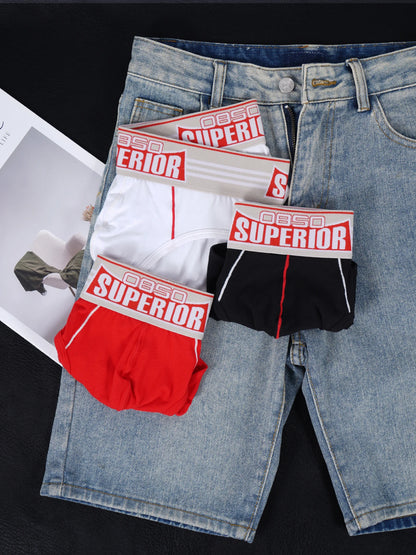 1PCS Men's 0850 SUPERIOR Print Briefs Comfy Cotton Breathable Low Rise Underwear