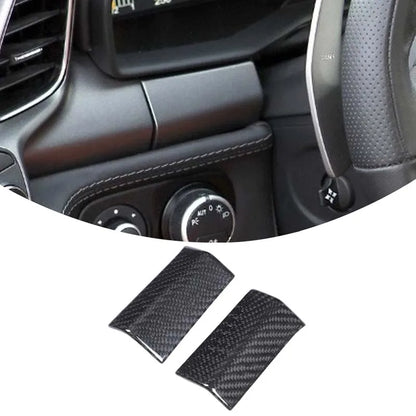 For Ferrari 458 2011-2016 black Real Carbon Fiber Car Gear Shift Window Control Panel Steering wheel Sticker Auto Accessories