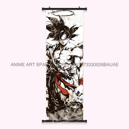 Dragon Ball Anime Wall Artwork Canvas Mural Scrolls Pictures Anime Character Son Goku Hanging Painting Poster Home Decoration