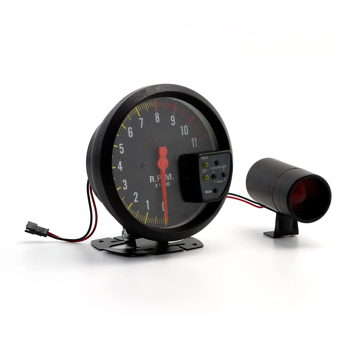 5 Inch RPM Meter Tachometer 11000k With Shift Light Racing Car Gauge 7 Color Backlight 12v For 4 / 6 /8 Cylinder Engine Vehicles