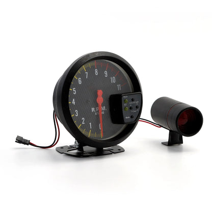 5 Inch RPM Meter Tachometer 11000k With Shift Light Racing Car Gauge 7 Color Backlight 12v For 4 / 6 /8 Cylinder Engine Vehicles
