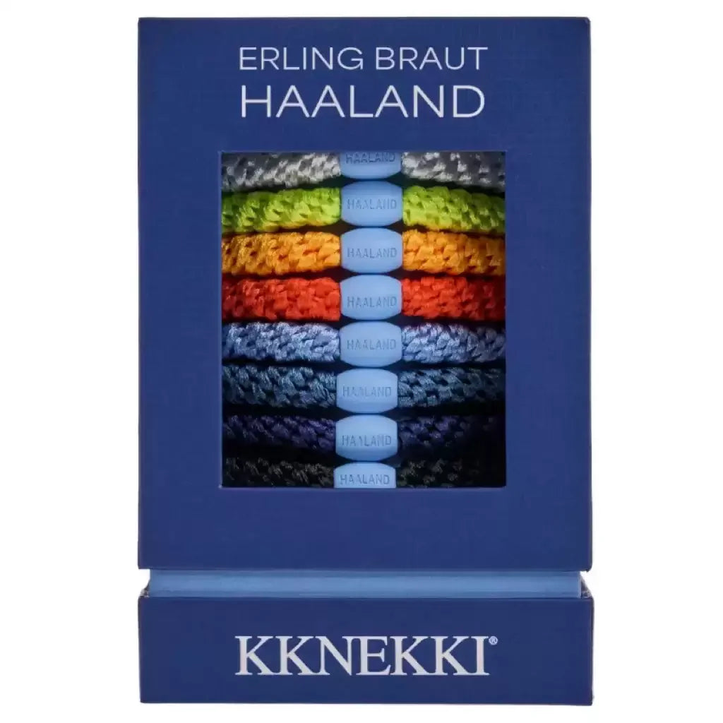 Genuine Kknekki Limited Edition Erling Haaland Signature Hair Ties 8-Piece Gift Box Fashionable Peripheral Hair Cords As Gifts