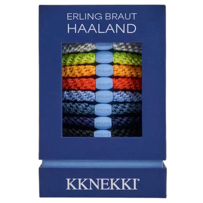 Genuine Kknekki Limited Edition Erling Haaland Signature Hair Ties 8-Piece Gift Box Fashionable Peripheral Hair Cords As Gifts