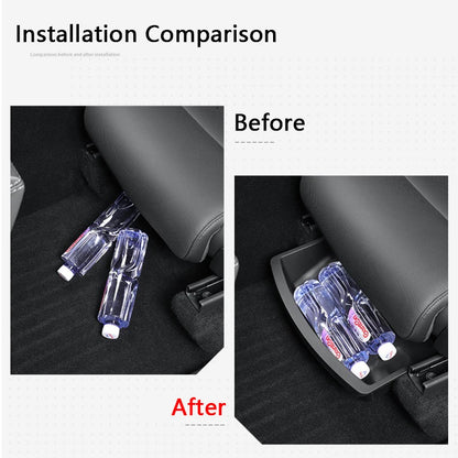 Under Seat Storage Box For Tesla Model YL 2025-2026 TPE Front Under Seat Organizer Trash Can Car Interior Accessories