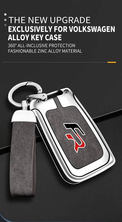 Suitable for Seat Ateca Leon FR 2 Ibiza zinc alloy car key cover high-end genuine leather car key case buckle auto accessories