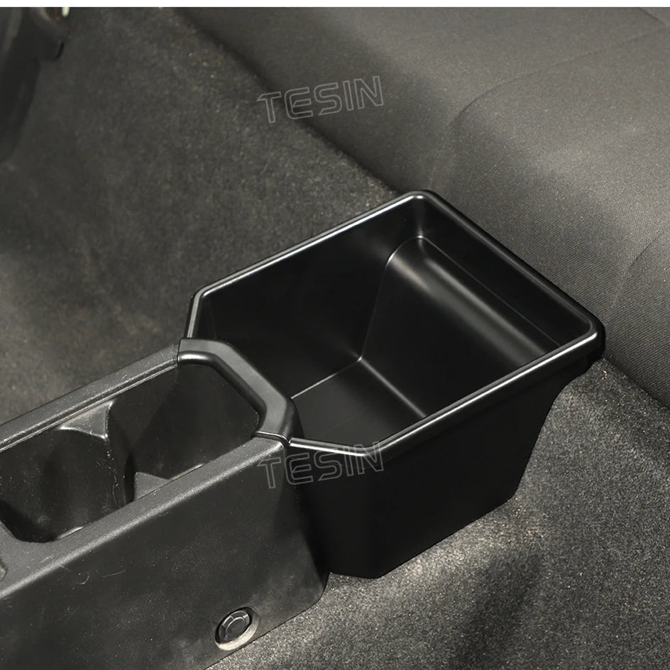 TESIN Car Rear Center Storage Box Organizer for Suzuki Jimny JB74 2/4 Door 2019 2020 2021 2022 2023 2024 Up Interior Accessories