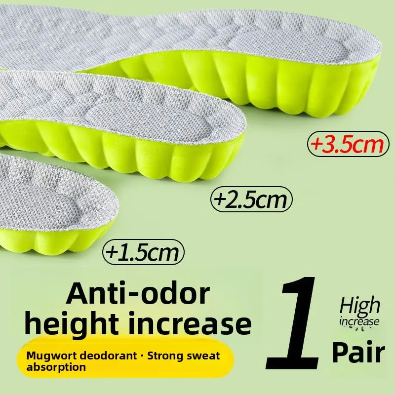 Elevated Insole Shoe Insert Hard Bottom Unisex Invisible 2cm Heightening Pad Comfortable All-Season Footwear Accessory
