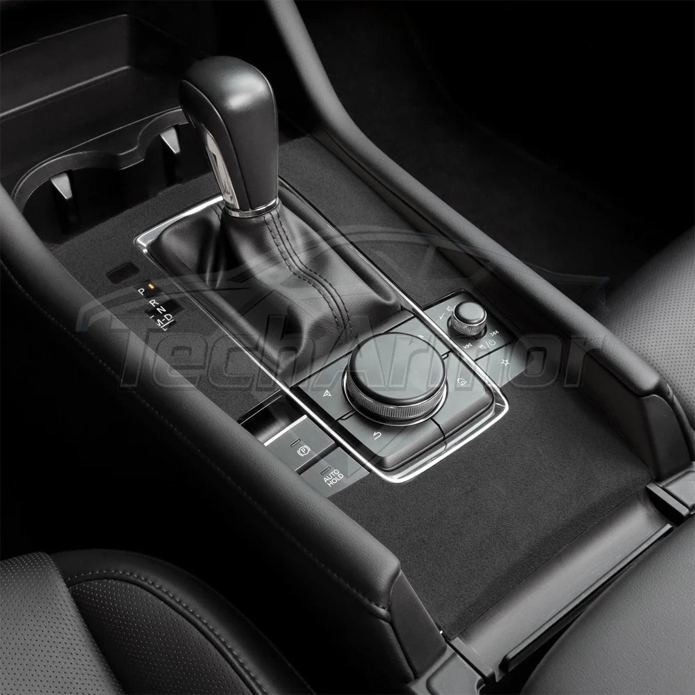 For Mazda 3 Axela 2019 2020 2021 2022 2023 2024 2025 Central Console Gear Shift Panel Top Suede Sticker Car Interior Trim