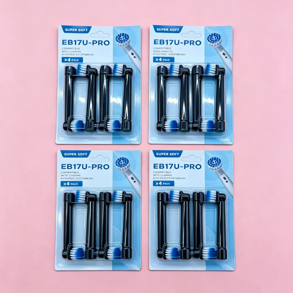 EB17U-PRO Wholesale 4/8/16pcs Set/lot Electric Toothbrush Head For Oral B PRO 6000 500 Sensitive Replacement Brush Heads D18
