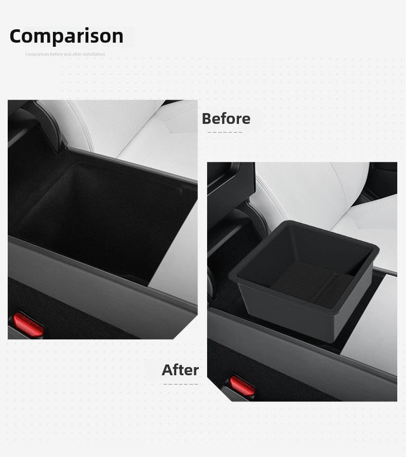 for Tesla Model Y YL Juniper 2025 Center Console Storage Tray Armrest Box Organizer Box Tesla Model 3 Highland 2024 Accessories