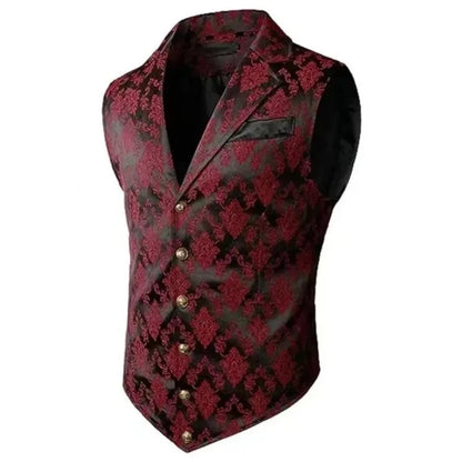 Slim Fit Vest British Retro Style Fashionable Suit Vest for Daily Casual Wear Black Vest Mens Vest Waistcoat