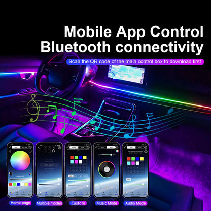 18/22 IN 1 Atmosphere Lamp Parts Symphony 213 Color 35cm 75CM 110CM Acrylic Light Strip Main Controller Sub Controller Speaker