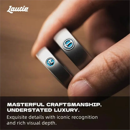 LAUTIE Mechanic-I Slim Fidget Ring 18.5mm/20mm PEEK Track Spy Wars Series Traditional Ring Office Desk Accessories