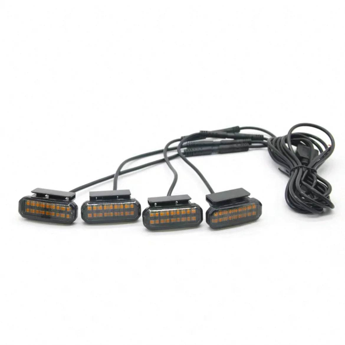 LED Car Lights Front LED Grille Lights With Harness Eagle Eye Lamp For  HONDA CR-V center mesh small yellow light  Accessories