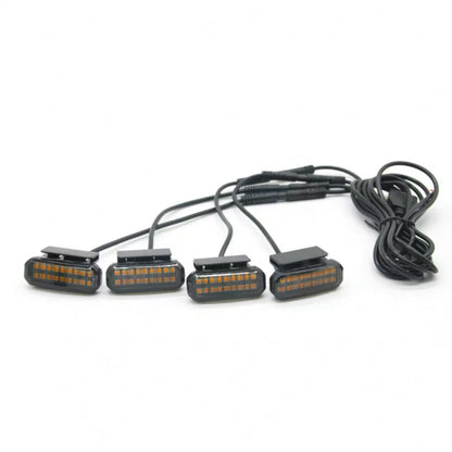 LED Car Lights Front LED Grille Lights With Harness Eagle Eye Lamp For  HONDA CR-V center mesh small yellow light  Accessories