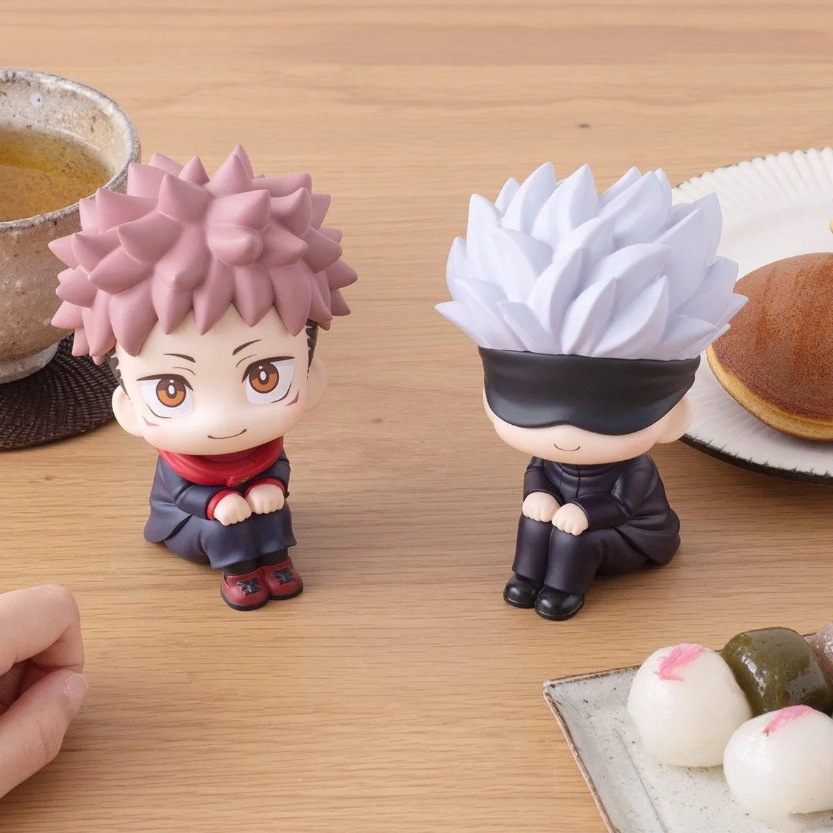 8cm Cute Anime Jujutsu Kaisen Figure Itadori Yuji Gojo Satori Fushiguro Megumi Kugisaki Kawaii Toy Car Decoration PVC Model Gift