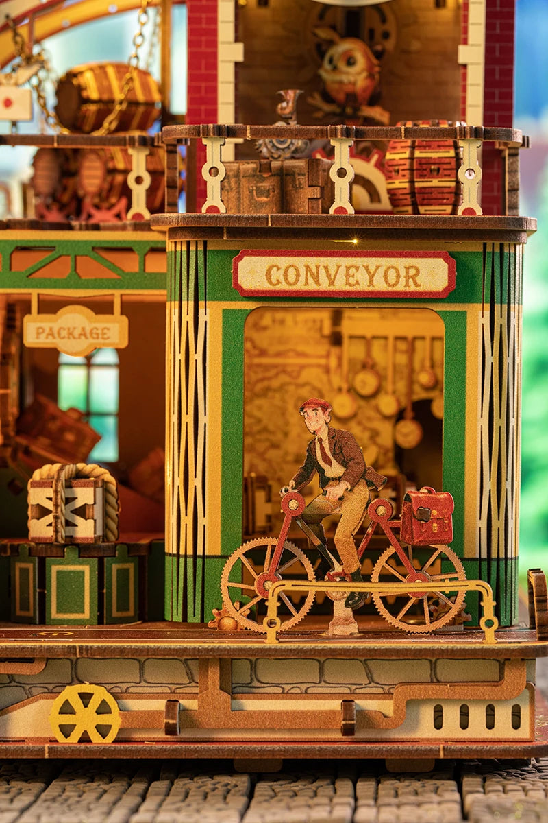New DIY Big Doll House Wooden Miniature Kit Furniture Litht Dollhouse Furniture Handmade Case Model Assembly Toys Birthday Gifts