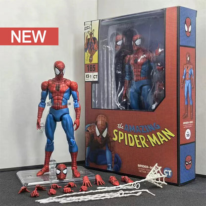 Ct Toys Spiderman Mafex 185 Classic Costume Anime Figure Ver Miles Morales 2099 Spider-man Action Figure Figurine Toys Gift