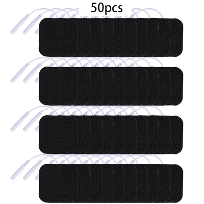5*5cm 2mm Plug Tens Electrodes Pads Accessories Non-woven Fabric Self  Adhesive Replacement Patch for Electric Massager