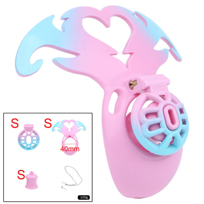 LICKER ABS Ventilate Chastity Cages Penis Bondage Cock Lock With Loyalty Belt BDSM Sex Toys For Men Gay Sissy Erotic Accessories