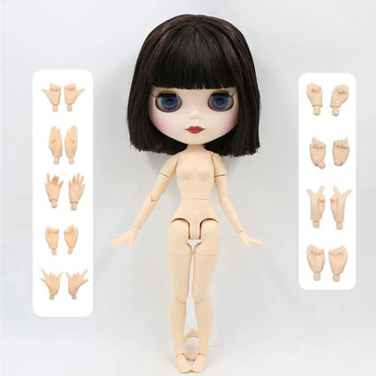 ICY DBS Blyth doll 1/6 bjd joint body short brown hair matte face 30cm toy girls gift anime