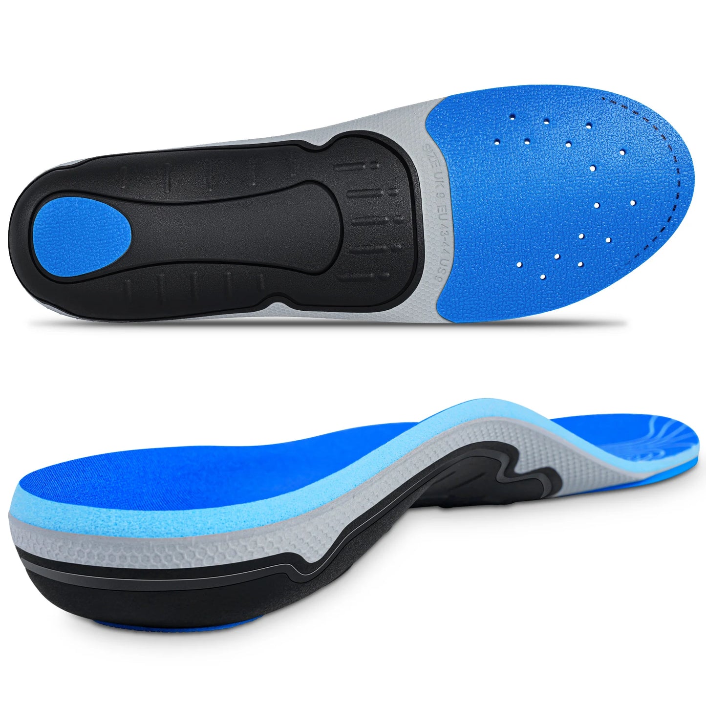 Plantar Fasciitis Pain Relief Men Orthotics Shoes Insole Arch Support Work Boot Inserts Flat Feet Women Heel Spur Absorb Shock