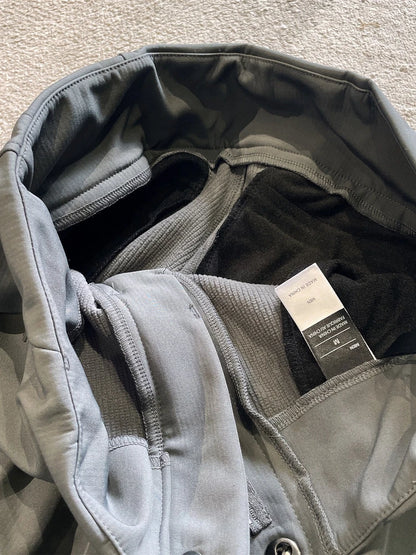 Outdoor Commuting Windproof Waterproof Fleece Lined Elastic Soft  Casual Men's Long Pants Straight Leg Polyester Fiber