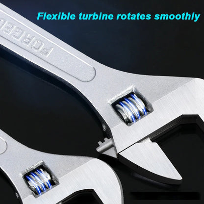 Adjustable Wrench Universal Spanner Clamp Large Openin Long Handle Repair Tools Steel Mechanical Workshop Hand Repair Tools