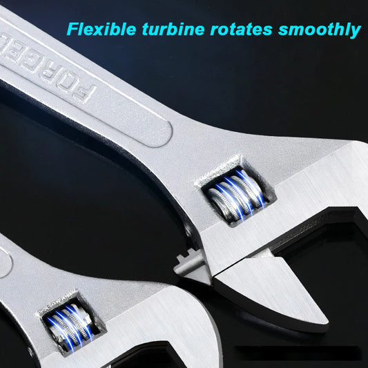 Adjustable Wrench Universal Spanner Clamp Large Openin Long Handle Repair Tools Steel Mechanical Workshop Hand Repair Tools